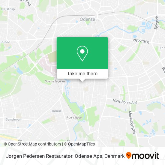 Jørgen Pedersen Restauratør. Odense Aps map
