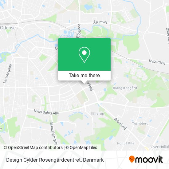 Design Cykler Rosengårdcentret map