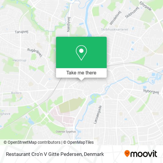 Restaurant Cro'n V Gitte Pedersen map