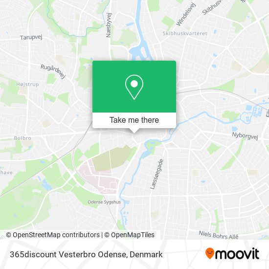 365discount Vesterbro Odense map