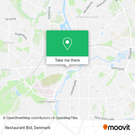 Restaurant Bid map