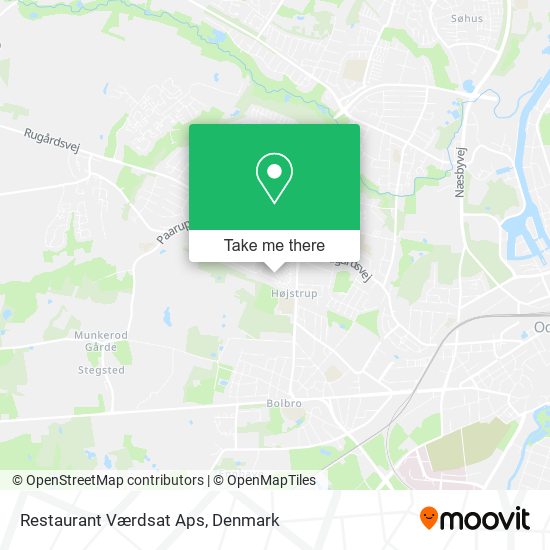 Restaurant Værdsat Aps map
