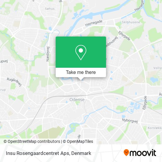 Insu Rosengaardcentret Aps map