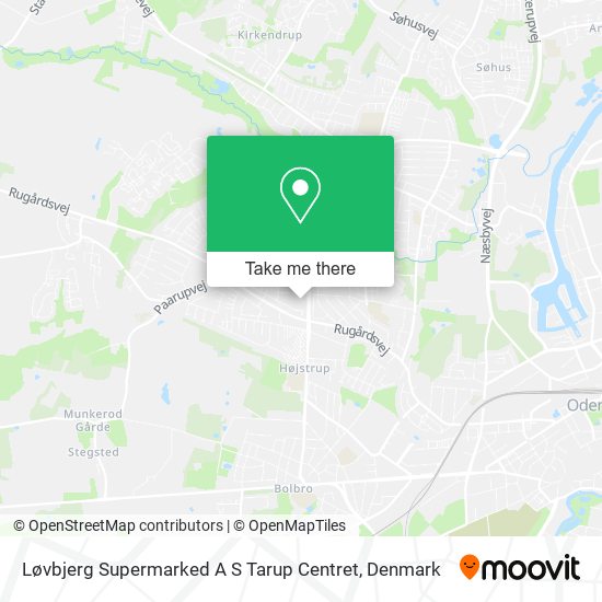 Løvbjerg Supermarked A S Tarup Centret map