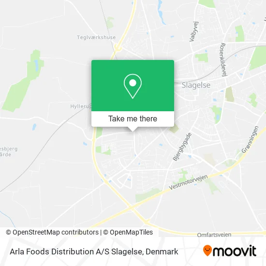 Arla Foods Distribution A / S Slagelse map