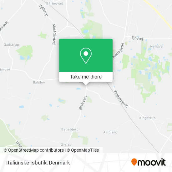 Italianske Isbutik map