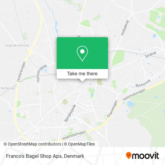 Franco's Bagel Shop Aps map