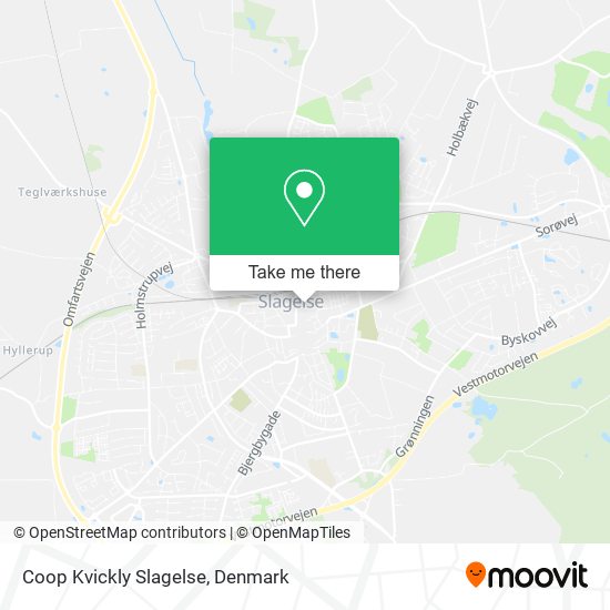 Coop Kvickly Slagelse map