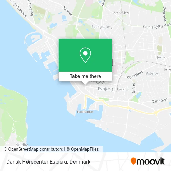 Dansk Hørecenter Esbjerg map