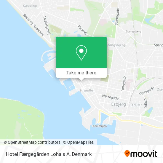 Hotel Færgegården Lohals A map