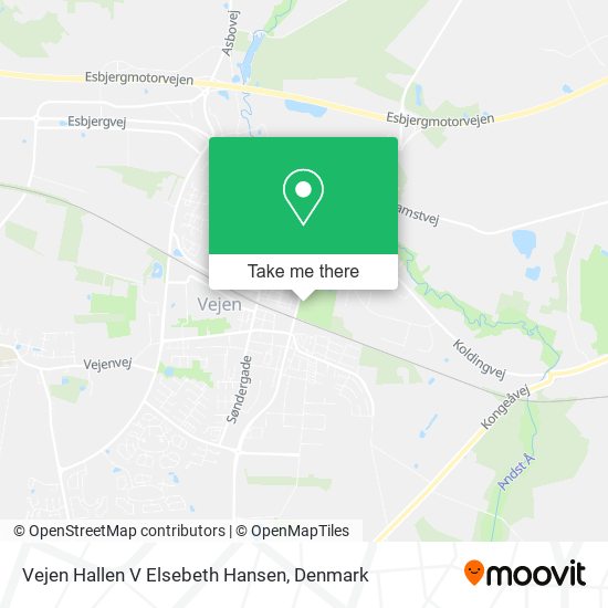 Vejen Hallen V Elsebeth Hansen map