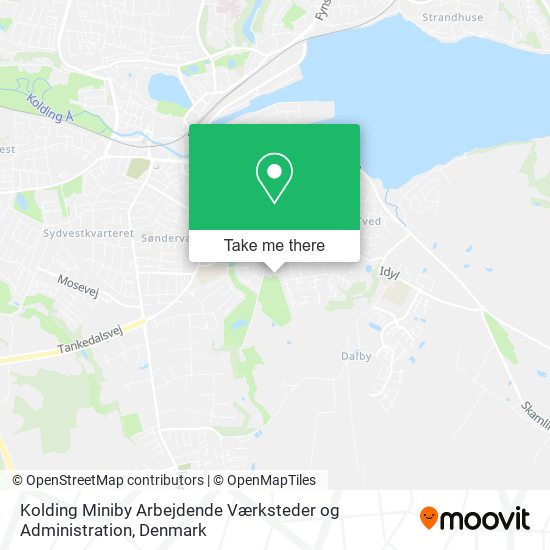 Kolding Miniby Arbejdende Værksteder og Administration map