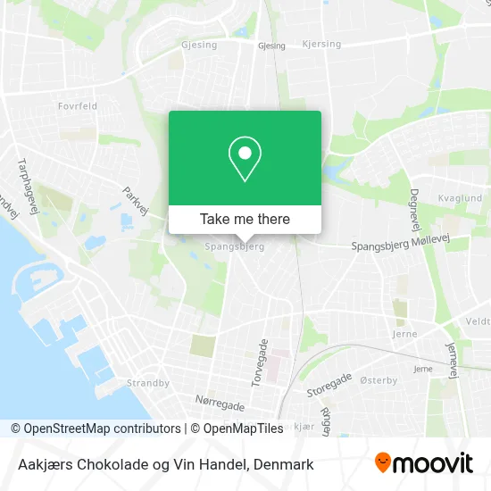 Aakjærs Chokolade og Vin Handel map