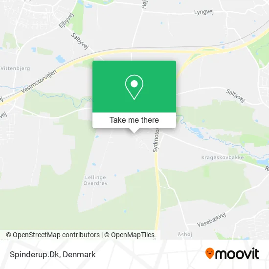 Spinderup.Dk map