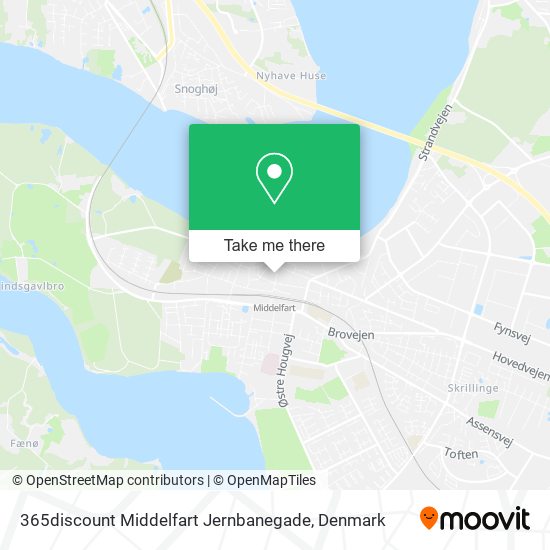 365discount Middelfart Jernbanegade map