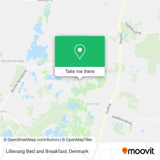 Lillevang Bed and Breakfast map