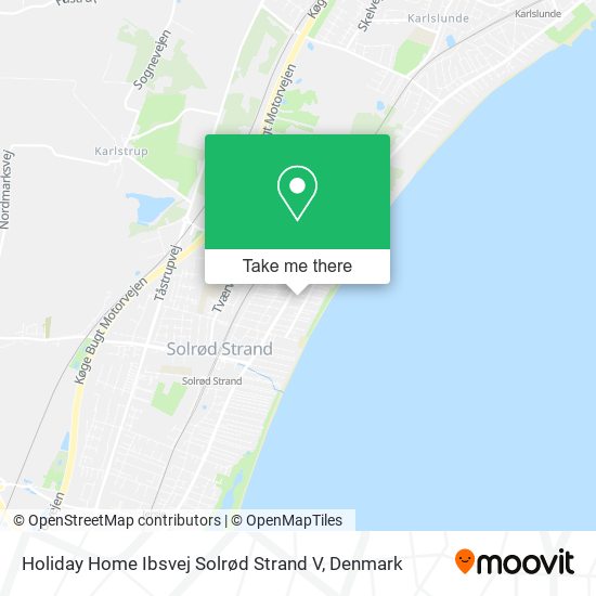 Holiday Home Ibsvej Solrød Strand V map