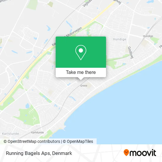 Running Bagels Aps map