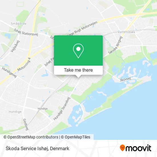 Škoda Service Ishøj map