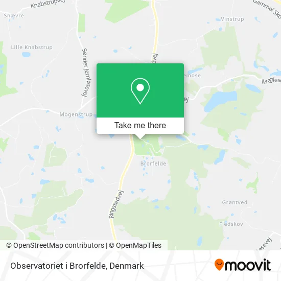 Observatoriet i Brorfelde map