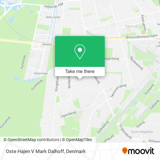 Oste Hajen V Mark Dalhoff map