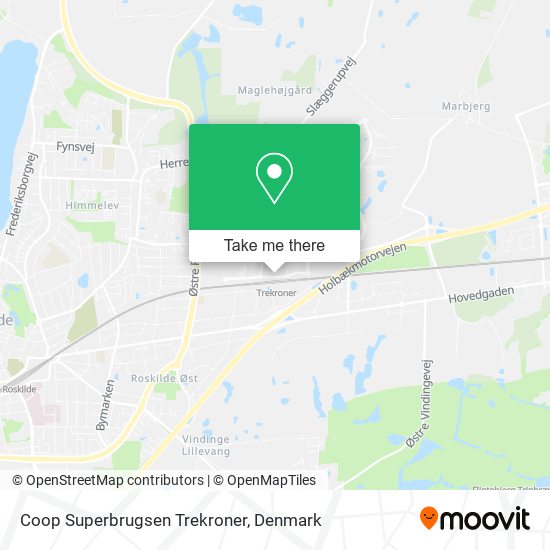 Coop Superbrugsen Trekroner map