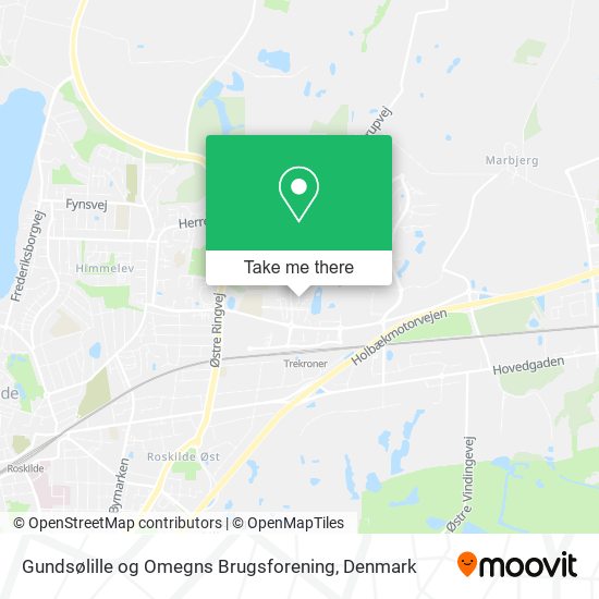 Gundsølille og Omegns Brugsforening map