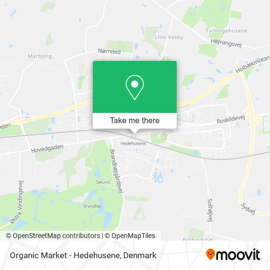 Organic Market - Hedehusene map