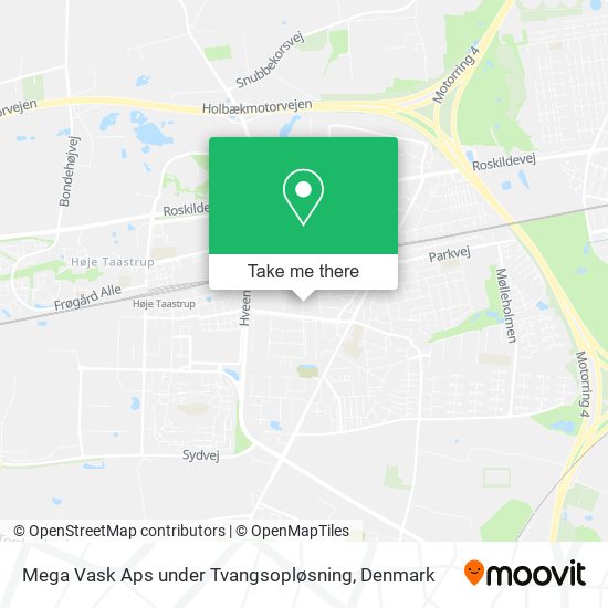 Mega Vask Aps under Tvangsopløsning map