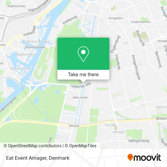 Eat Event Amager map
