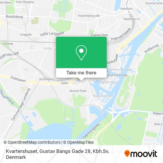 Kvartershuset, Gustav Bangs Gade 28, Kbh.Sv map