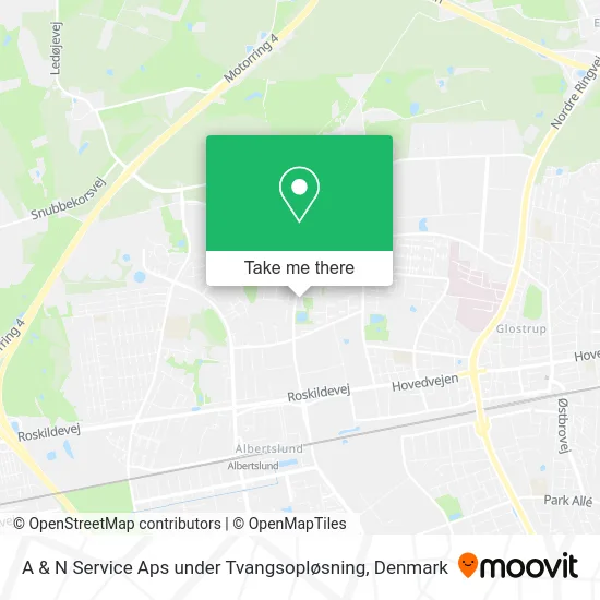 A & N Service Aps under Tvangsopløsning map