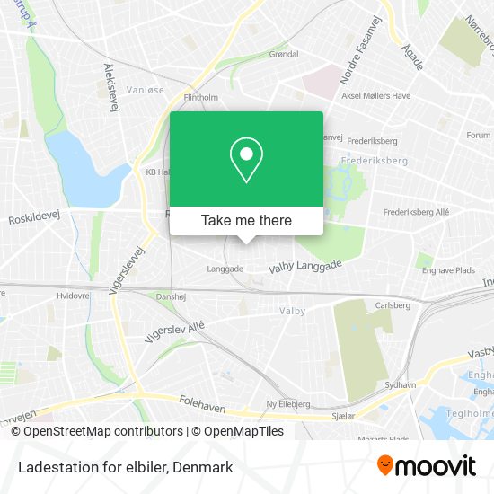Ladestation for elbiler map