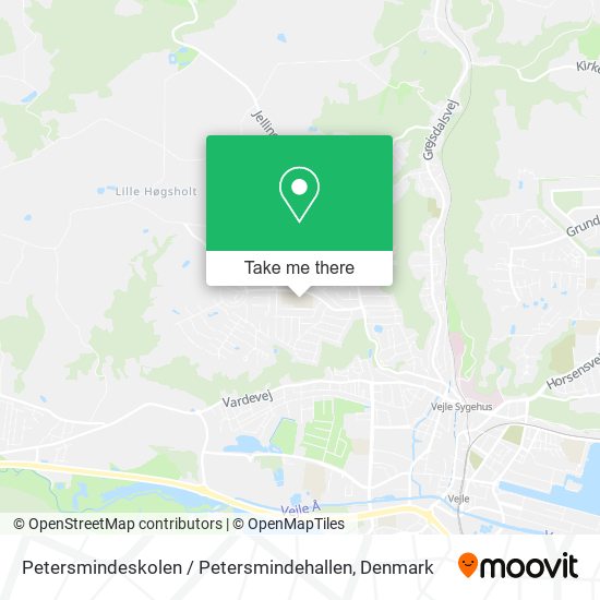 Petersmindeskolen / Petersmindehallen map
