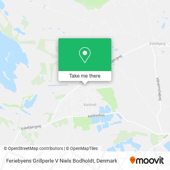 Feriebyens Grillperle V Niels Bodholdt map