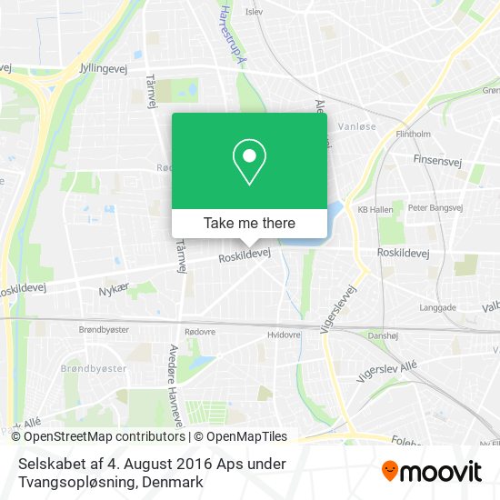 Selskabet af 4. August 2016 Aps under Tvangsopløsning map