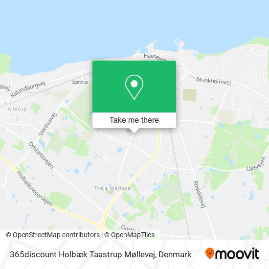 365discount Holbæk Taastrup Møllevej map