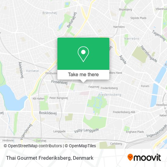 Thai Gourmet Frederiksberg map