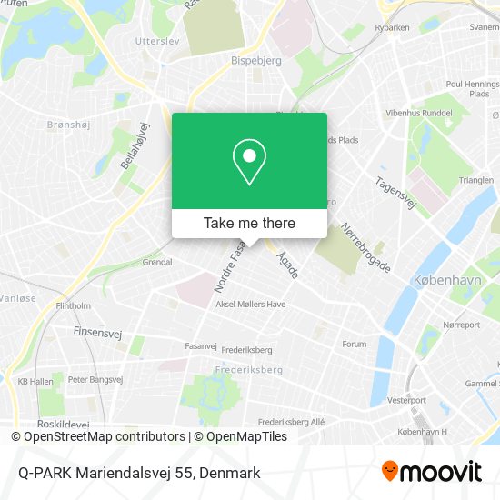 Q-PARK Mariendalsvej 55 map
