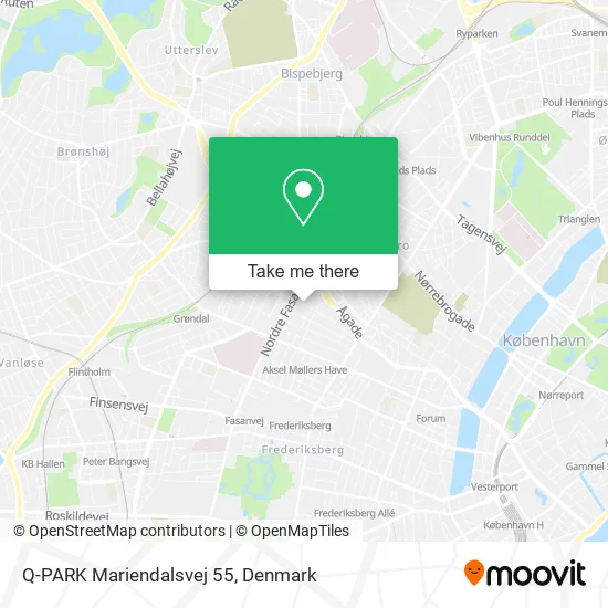 Q-PARK Mariendalsvej 55 map