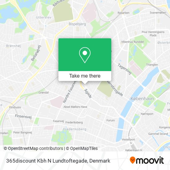 365discount Kbh N Lundtoftegade map