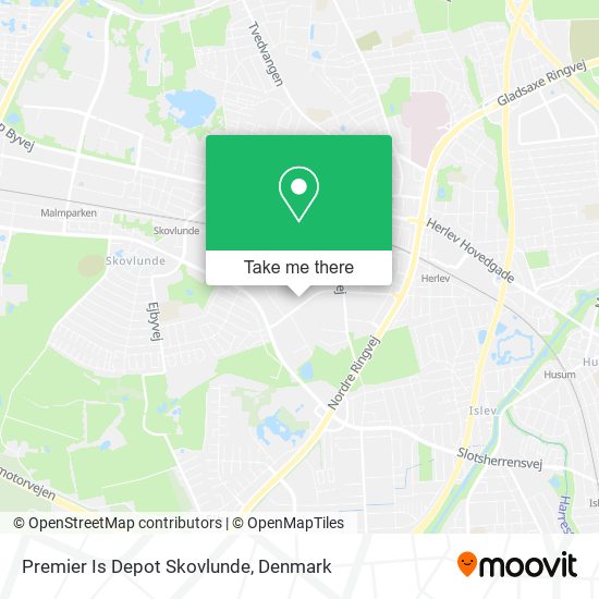 Premier Is Depot Skovlunde map