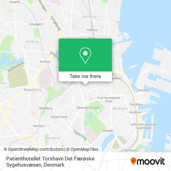 Patienthotellet Torshavn Det Færøske Sygehusvæsen map