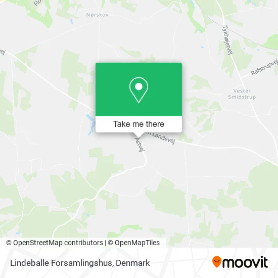 Lindeballe Forsamlingshus map