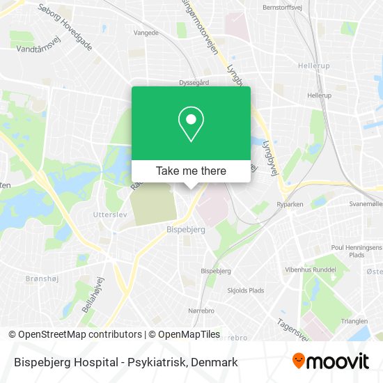 Bispebjerg Hospital - Psykiatrisk map
