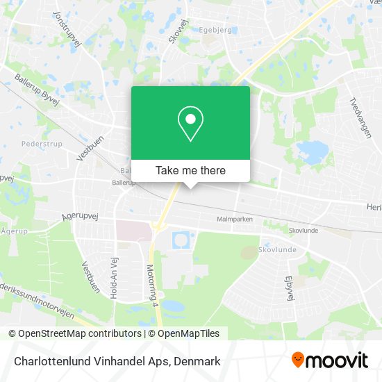 Charlottenlund Vinhandel Aps map