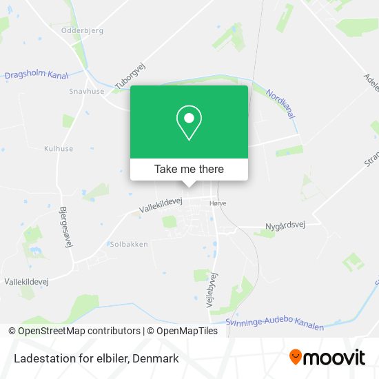 Ladestation for elbiler map