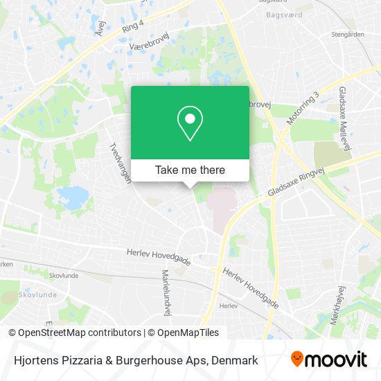 Hjortens Pizzaria & Burgerhouse Aps map