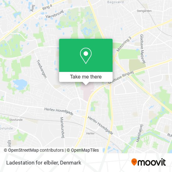 Ladestation for elbiler map