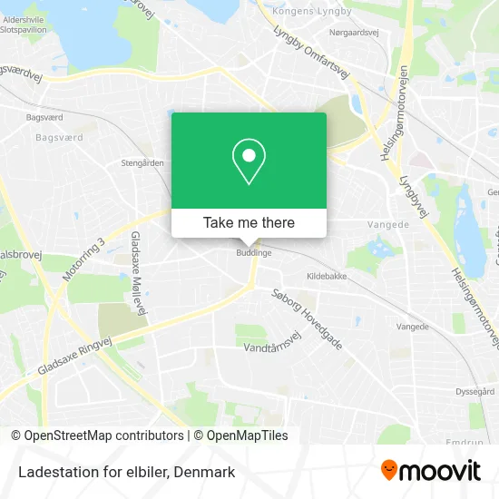 Ladestation for elbiler map